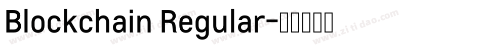 Blockchain Regular字体转换